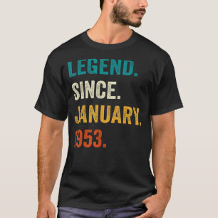 T-shirt 70 ans de légende depuis janvier 1953 70e annivers