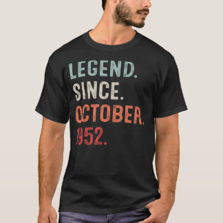 T-shirt 70 ans de légende depuis octobre 1952 70ème Annive