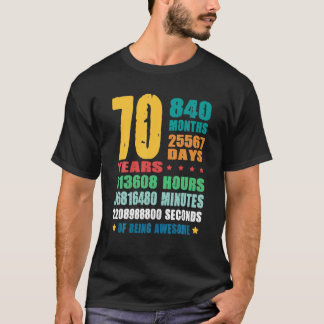 T-shirt 70 Ans D'Être Un Mariage Marié Éminent