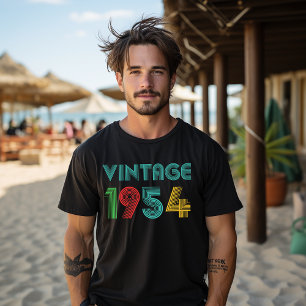 T-shirt 70 Ans Vieux Vintage 1954 70e Anniversaire 
