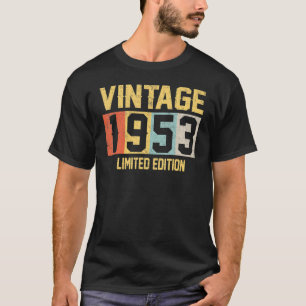 T-shirt 70 ans Vintage 1953 70e anniversaire Rétro