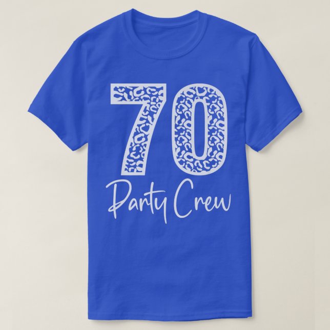 T-shirt 70 Équipage de fête Boire des cadeaux de bière 70e (Design devant)