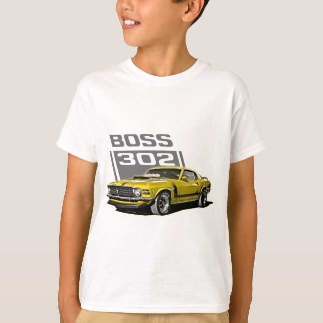 T-shirt 70 jaune du patron 302 (Devant)