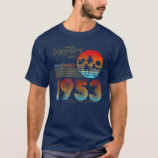 T-shirt 70. Légendaire anniversaire depuis décembre 1953