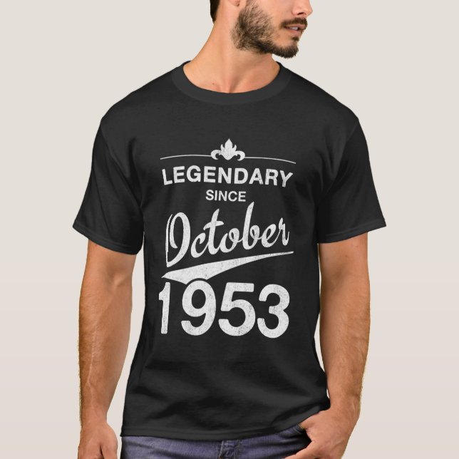 T-shirt 70E 70 Née En Octobre 1953 (Devant)