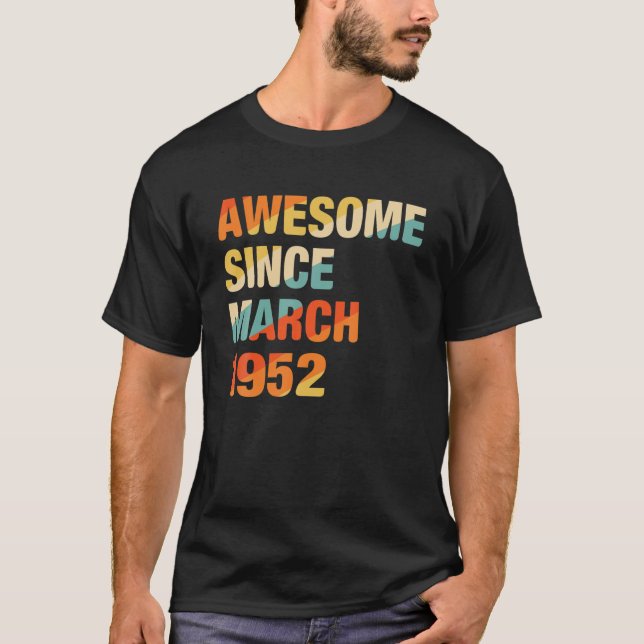T-shirt 70E Anniversaire Cadeaux 70 Ans Magnifique Depuis  (Devant)