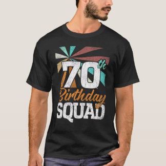 T-shirt 70e Anniversaire Escouade Rétro Hommes Femmes 70 a
