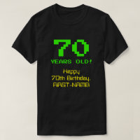 70e anniversaire : Fun, 8 bits Look, Nerdy / Geeky