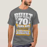 70e anniversaire idée cadeau Construit il y a 70 a