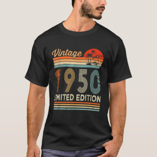 T-shirt 70E Anniversaire Vintage 1952 Édition Limitée 70 A
