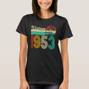 T-shirt 70e anniversaire Vintage 1953 Hommes de 70 ans Fem