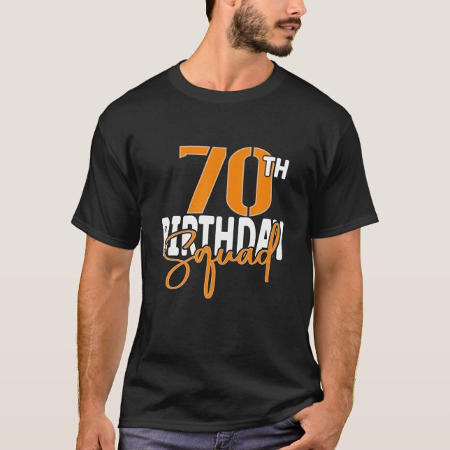 T-shirt 70e Birthday (Devant)
