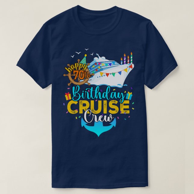 T-shirt 70e équipage de croisière (Design devant)