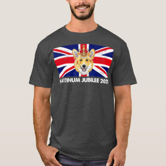 T-shirt 70th Anniversary Platinum Jubilee Cute Corgi 