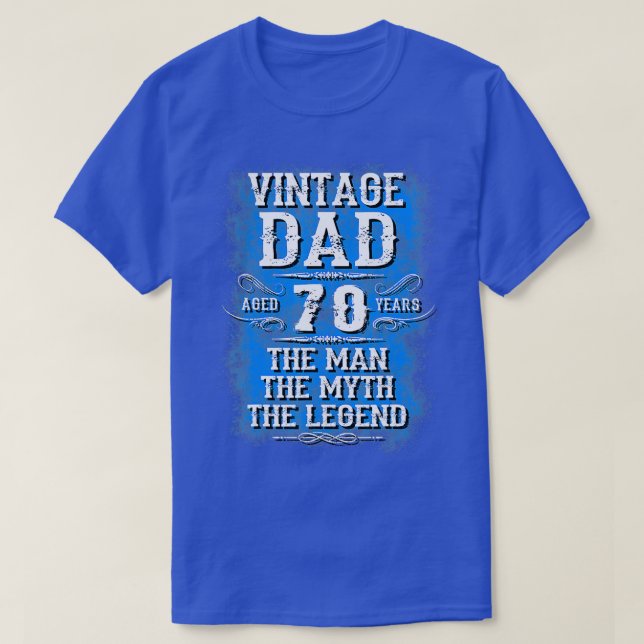 T-shirt 70th birthday gifts for dad best gifts for 70 year (Design devant)