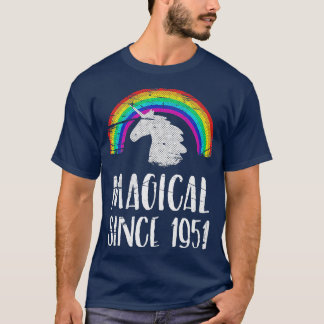 T-shirt 70th birthday, vintage unicorn, Magical since 1951