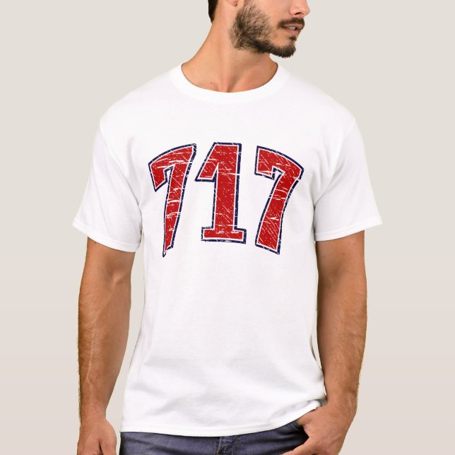 T-shirt 717 (d'indicatif régional) (Devant)