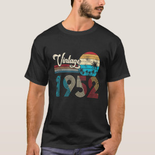 T-shirt 71e Anniversaire Femmes Hommes Chemise 78 Ans 1952