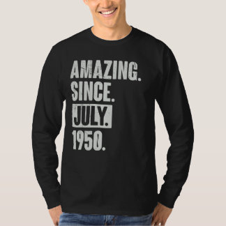 T-shirt 72 ans 72e anniversaire Extraordinaire depuis juil