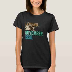 T-shirt 72 ans de légende depuis novembre 1950 72e oiseau