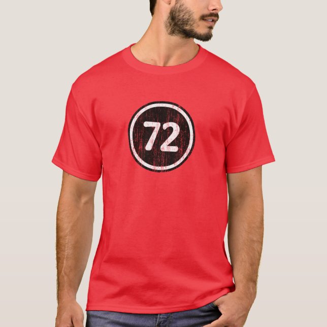 T-shirt #72 cru B&W (Devant)