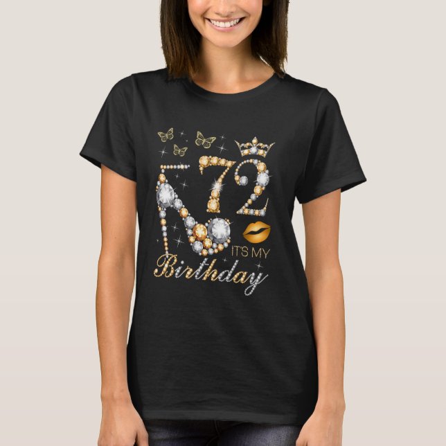 T-shirt 72e C'est ma fête d'anniversaire 72 ans 72e B-da (Devant)