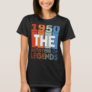 T-shirt 73e Anniversaire Chemise Née En 1950 Anniversaire