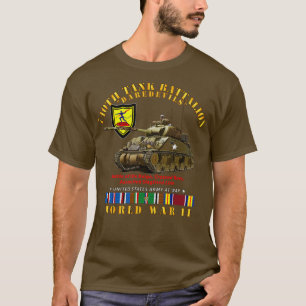 T-shirt 740e Bataillon de chars avec 2ÈME GUERRE MONDIALE
