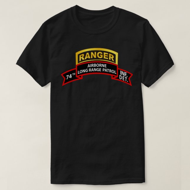 T-shirt 74e patrouille à longue portée d'infanterie LRP X (Design devant)