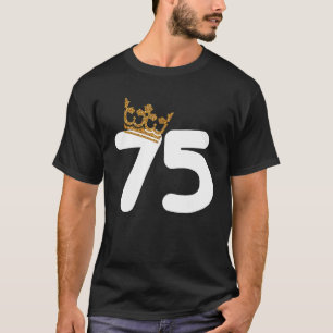 T-shirt 75e anniversaire de la fête familiale Couronne 75e
