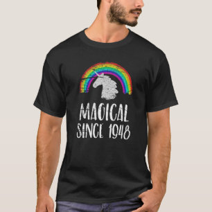 T-shirt 75e anniversaire licorn dab Awesome depuis 1948