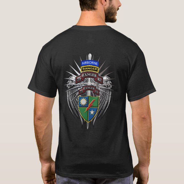 T-shirt 75e bataillon des troupes spéciales du régiment de (Dos)