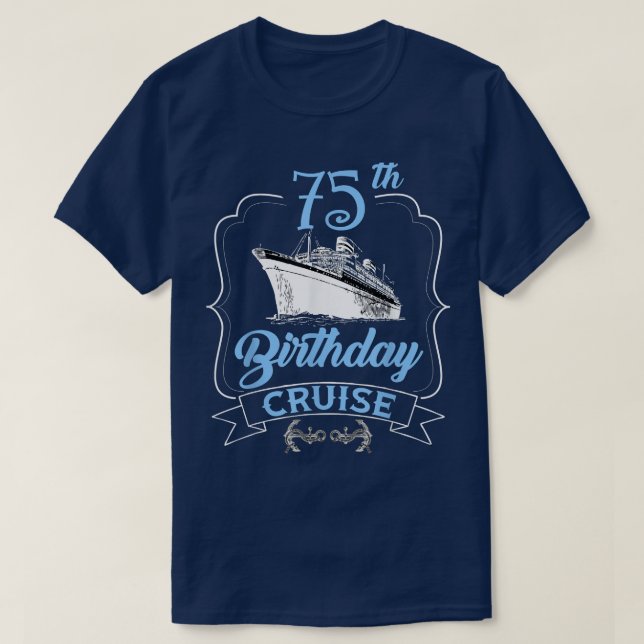 T-shirt 75e croisière d'anniversaire (Design devant)