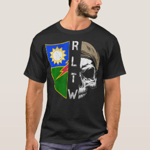 T-shirt 75E Régiment De Rangers Unité Crâne Crest Rltw Ber
