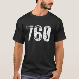 T-shirt 760 Area Code Oceanside CA Mobile Telephone Area C