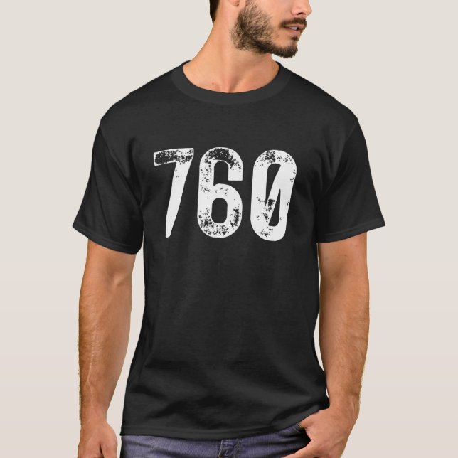 T-shirt 760 Area Code Oceanside CA Mobile Telephone Area C (Devant)