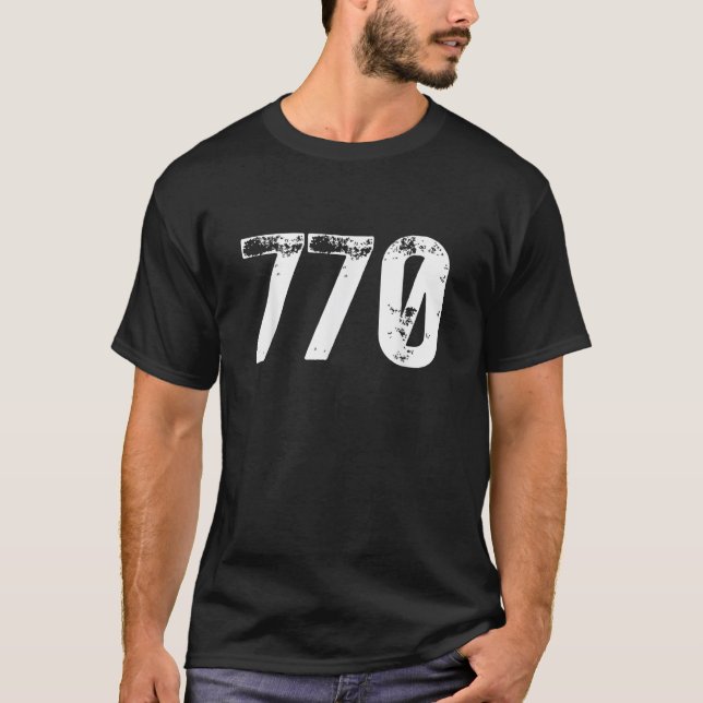 T-shirt 770 Indicatif régional Roswell GA Mobile Telephone (Devant)