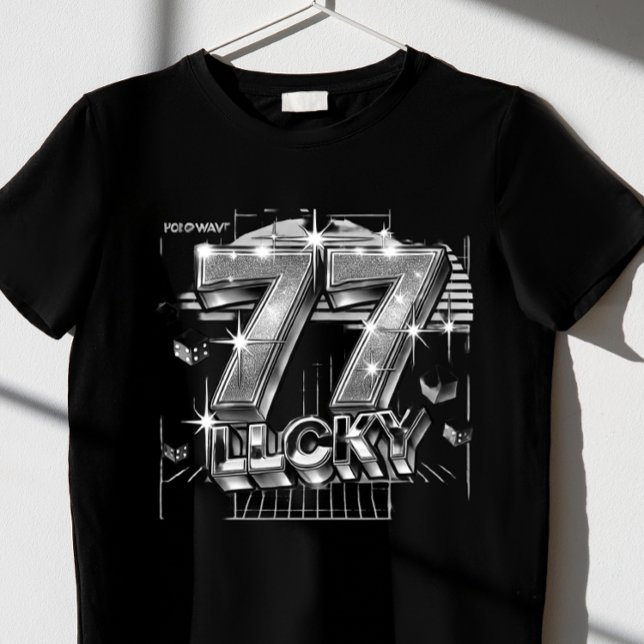 T-shirt "777 chanceux" (Créateur téléchargé)