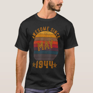 T-shirt 78 Ans Awesome Depuis Mai 1944 78e Anniversaire