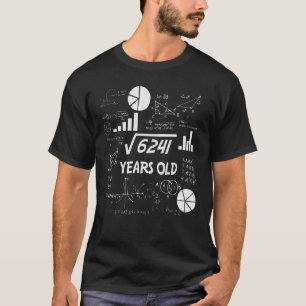 T-shirt 78 Years Old Bday Math Teacher 78e Birthday