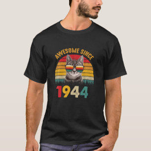 T-shirt 78E Anniversaire 78 Année Amoureux des chats Vinta