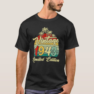 T-shirt 79 Ans Vintage 1943 79E Fête D'Anniversaire Hommes