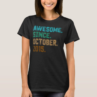 T-shirt 7 Ancien Awesome depuis Octobre 2015 7e Anniversai
