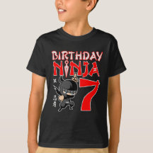 7 Anniversaire amusant Ninja Cadeaux de 7 ans pour