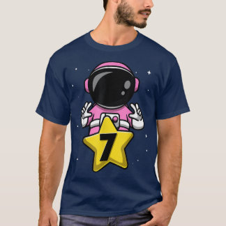 T-shirt 7 Anniversaire de l'astronaute 7e Anniversaire