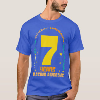 T-shirt 7 Anniversaire grand cadeau
