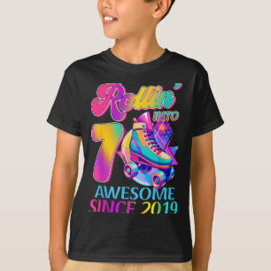 T-shirt 7 Ans Incroyable Depuis 2019 Thème Hockey Annivers