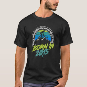 T-shirt 7 ans MTB Né en 2015 7e Anniversaire Montagne