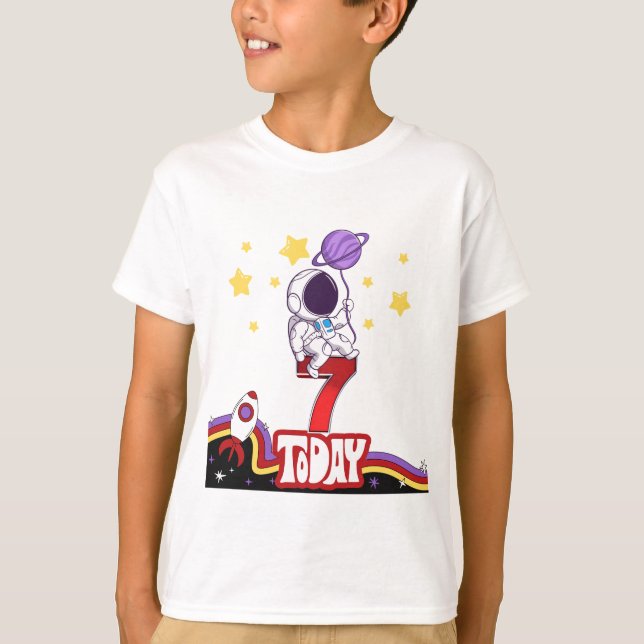 T-shirt 7 Aujourd'hui Espace Thématique Anniversaire T-shi (Devant)