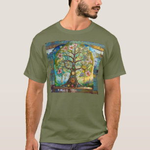 T-shirt 7 Chakra Fleurissant Arbre De Vie